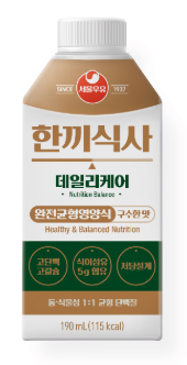 서울우유 한끼식사 데일리케어 완전균형영양식 구수한맛